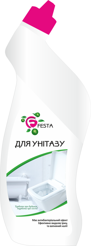 Засіб для чищення унітазів FESTA, гель, 0,78 л.(4820219863298)